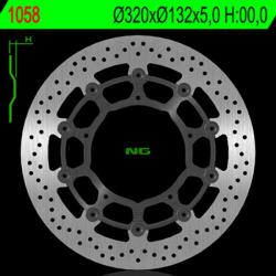 NG Brake Disc NG FÉKEK Úszó - 1058 NG Brake Disc Fékrendszer és alkatrészei Fékbetétek, fékpofák és féktárcsák Féktárcsák
