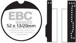 EBC Brakes EBC FA013 fékbetét garnitúra (1 tárcsához) EBC Brakes Fékrendszer és alkatrészei Fékbetétek, fékpofák és féktárcsák Tárcsafékbetétek