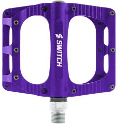 SWITCH BMX Switch XL freeride alumínium platform pedál, lila, 9/16 menettel, tüskékkel (pár), 110x100 mm SWITCH Egyéb járművek Kerékpározás Kerékpár-alkatrészek Kerékpár-pedálok