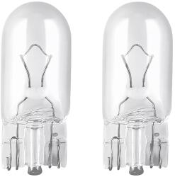 OSRAM standard izzó 12V 5W, W2, 1x9, 5d foglalat, W5W T10 Wedge, fehér, helyzetjelzőhöz, 2 db bliszter OSRAM Elektromos alkatrészek Világítás és fényjelzés Izzók Jelző- és műszerizzók W2.1x9.5d/T10 üvegtalp