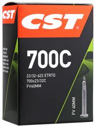 CST (Vélo) CST 700 x 25-32 kerékpár belső gumi, Presta szelep, fekete, 40 mm CST (Vélo) Egyéb járművek Kerékpározás Kerékpár-alkatrészek Kerékpárkerekek és kerékalkatrészek Kerékpár-belső gumik