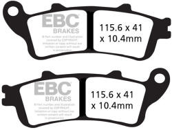 EBC Brakes EBC FA261/2HH erősített fékbetét szett (1 tárcsához) EBC Brakes Fékrendszer és alkatrészei Fékbetétek, fékpofák és féktárcsák Tárcsafékbetétek