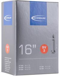 SCHWALBE (Vélo) SCHWALBE Kerékpár belső 16 x 1.75-2.50 Presta szelep (47-62x305) SCHWALBE (Vélo) Egyéb járművek Kerékpározás Kerékpár-alkatrészek Kerékpárkerekek és kerékalkatrészek Kerékpár-belső gumik