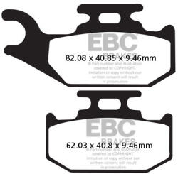 EBC Brakes EBC SXR317HH Side By Side Race Formula fékbetét (1 tárcsához) EBC Brakes Fékrendszer és alkatrészei Fékbetétek, fékpofák és féktárcsák Tárcsafékbetétek