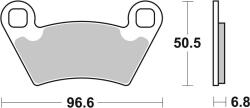 BREMBO Off-Road Fémszinter Fékbetétek - 07PO07SD BREMBO Fékrendszer és alkatrészei Fékbetétek, fékpofák és féktárcsák Tárcsafékbetétek