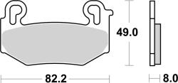 BREMBO Off-Road szinterezett fém fékbetétek - 07BB42SA BREMBO Fékrendszer és alkatrészei Fékbetétek, fékpofák és féktárcsák Tárcsafékbetétek