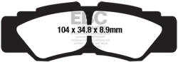 EBC Brakes EBC FA677R fékbetét garnitúra (1 tárcsához) EBC Brakes Fékrendszer és alkatrészei Fékbetétek, fékpofák és féktárcsák Tárcsafékbetétek