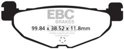 EBC Brakes EBC SFA408 robogó fékbetét (1 tárcsához, garnitúra) EBC Brakes Fékrendszer és alkatrészei Fékbetétek, fékpofák és féktárcsák Tárcsafékbetétek