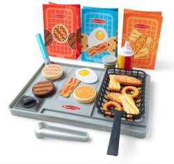 Spin Master Set de joaca din lemn gratar cu schimbarea culorii Melissa and Doug 27 piese (6074893) Bucatarie copii