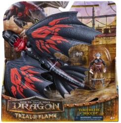 Spin Master Set de joaca How to Train Your Dragon Trial of Flame - Dragon Tootless si figurina Hiccup (6075557) Figurina