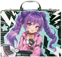 Happi Hobbi Set de desen Deluxe Happi Hobbi Art Case cu 50 de accesorii Manga (1038-82066)