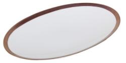 Porland Platou oval, portelan, 24x14cm, "Copper Line" - Porland (04ALM005230) Tava