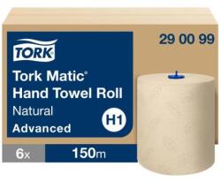 Tork Papírtörlők kétrétegű tekercsben. TORK Matic natúr törlőkendő 150m/600 db törmelék H1 6 db