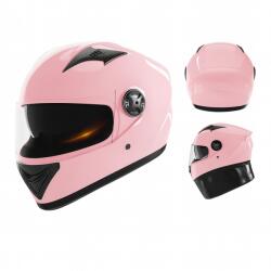 Fixato Casca Moto/Scuter FIXATO Ultra, Protectie UV, Viziera Dubla, Ventilatie buna si permeabilitate la aer, Esarfa de iarna detasabila, Marime universala 59-62 cm, Roz (casca-ultra-fullface-roz)