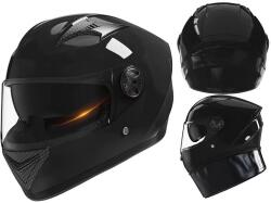 Fixato Casca Moto/Scuter FIXATO Ultra, Protectie UV, Viziera Dubla, Ventilatie buna si permeabilitate la aer, Esarfa de iarna detasabila, Marime universala 59-62 cm, Negru (casca-ultra-fullface-negru-V3)