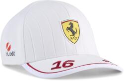 PUMA Șapcă de baseball Ferrari, Charles Leclerc, albă 