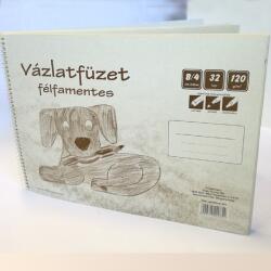 PK Vázlatfüzet B4 félfamentes 32 lapos