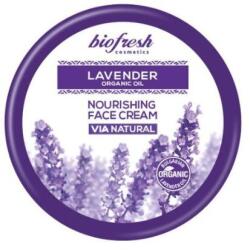 Biofresh Cosmetics Bőrápoló krém bio levendulaolajjal Via Natural Lavender Biofresh, 100ml (0263)