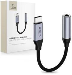 Tech-Protect USB-C-3, 5 mm-es jack DAC adapter Tech-Protect Ultraboost, acélszürke