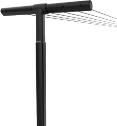 Brabantia HangOut ruhaszárító kötél rudakkal, 50 m - Black Ruhaszárító