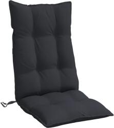 vidaXL 6 db fekete oxford-szövet magas háttámlájú székpárna 9.95 kg (377625)