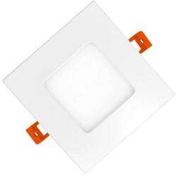 Well négyzet alakú beépíthető LED spotlámpa, 3W, 170 lm, semleges fehér fény (4000K), IP20, 86x86mm, G energiaosztály (LEDPSN-83-SMOOTH-WL)
