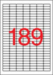 APLI Etikett, univerzális, 25, 4x10 mm, kerekített sarkú, APLI, 3780 etikett/csomag (LCA11706) (11706)