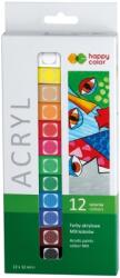 Happy Color Culori acrilice, set 12 culori x 12 ml, Happy Color 73700012-H12