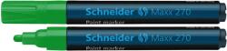 Schneider Marker cu vopsea SCHNEIDER Maxx 270, varf rotund 1-3mm - verde (S-127004) - forit