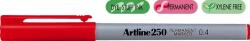Artline Permanent marker ARTLINE 250, corp plastic, varf rotund 0.4mm - rosu (EK-250-RE) - forit