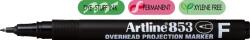 Artline OHP Permanent marker ARTLINE 853, varf fin - 0.5mm - negru (EK-853-BK) - forit
