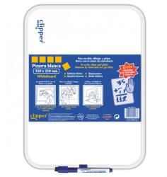 Alpino Tablita pentru scris 35 x 25 cm + marker, CLIPPER - alba (MS-PP0215GS)