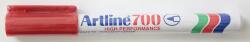 Artline Permanent marker ARTLINE 700, corp metalic, varf rotund 0.7mm - rosu (EK-700-RE) - forit