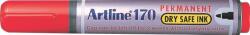 Artline Permanent marker ARTLINE 170 - Dry safe ink, corp plastic, varf rotund 2.0mm - rosu (EK-170-RE) - forit