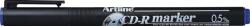 Artline CD/DVD-marker ARTLINE 883, corp plastic, varf rotund 0.5mm - albastru (EK-883-BL) - forit