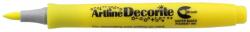 Artline Marker ARTLINE Decorite, varf flexibil (tip pensula) - galben (EDF-F-YE)