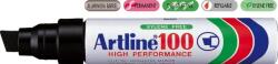 Artline Permanent marker ARTLINE 100, corp metalic, varf tesit 7.5-12.0mm - negru (EK-100-BK) - forit
