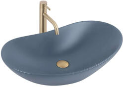Rea Royal mosdótál 61.5x35.5 cm ovális mosdótálak kék matt REA-U6373 (REAU6373)