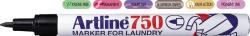 Artline Marker ARTLINE 750, pentru textile, corp metalic, varf rotund 0.7mm - negru (EK-750-BK) - forit