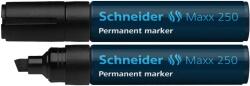 Schneider Permanent marker SCHNEIDER Maxx 250, varf tesit 2+7mm - negru (S-125001) - forit