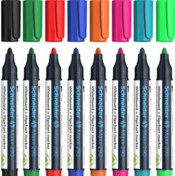 Schneider Marker SCHNEIDER Maxx 290, pentru tabla de scris+flipchart, varf rotund 2-3mm, 8 culori/set (S-129098)