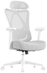 Brius Scaun de birou ergonomic reglabil cu suport lombar si tetiera, maxim 120 kg, 70x70x125 cm, gri (EZ-OBN063GD02)