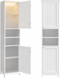 Brius Dulap inalt pentru baie cu iluminare LED si rafturi reglabile, MDF, 30x40x170 cm, alb (EZ-BBC766WH03)
