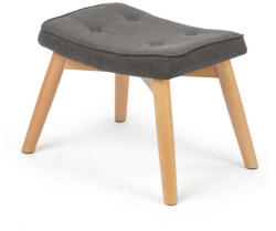 Sofotel Taburet pentru picioare, Sofotel Norse, gri închis, stil scandinav, tapițat cu velur (poliester), cu tălpi din fetru, prietenos cu pardoseala, stabil