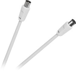 Cabletech Cablu coaxial TV-VIDEO alb 3m HQ KPO2735F-3 (KPO2735F-3)