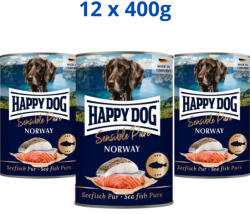 Happy Dog Norway 12x400g konzerv Lazac