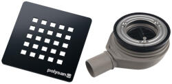 SAPHO TRENECA zuhanytálca szifon, 90mm, DN40, gun metal 84999.60 (84999.60)