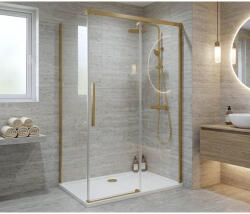 SAPHO GELCO LUXOR GOLD MATT zuhanykabin tolóajtóval, 1200x800mm, jobbos/balos GU1212GGU5680G (GU1212GGU5680G)