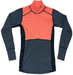 Devold Tricou damă Devold Lauparen Merino 190 Zip Neck, coral/night/ink (M)