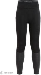 icebreaker Leggings icebreaker 125 ZoneKnit Merino Thermal damă, Black/Jet Heather (S)